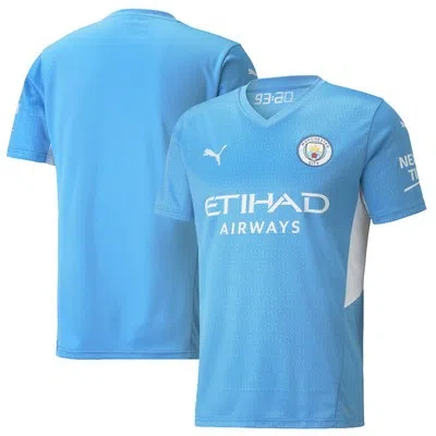 PUMA MANCHESTER CITY FOOTBALL HOME SHIRT TOP T-SHIRT SHORT SLEEVE 2021-22 PUMA MENS