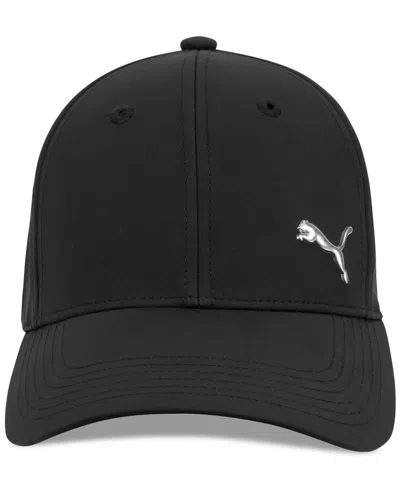 PUMA MEN'S ALLOY SOLID COLOR CAT LOGO STRETCH FIT CAP