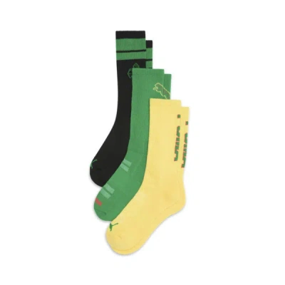 PUMA MEN'S HALF-TERRY CREW LENGTH SOCKS (3 PAIRS)