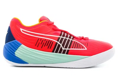 PUMA MEN'S PUMA FUSION NITRO SNEAKERS IN SUNBLAZE/BLUEMAZING