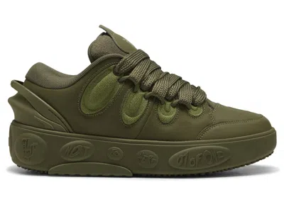 PUMA MEN'S PUMA LAMELO BALL LAFRANCÉ OAK TREE SNEAKERS IN LODEN GREEN/OLIVE GREEN