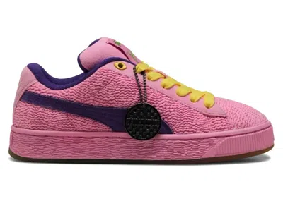 PUMA MEN'S PUMA SUEDE XL TEENAGE MUTANT NINJA TURTLES KRANG SNEAKERS IN PINK/YELLOW/PURPLE