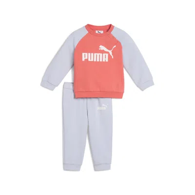PUMA 2-PIECE MINICATS ESSENTIALS TODDERS' RAGLAN CREW AND PANTS SET