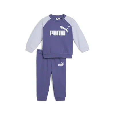 PUMA 2-PIECE MINICATS ESSENTIALS TODDERS' RAGLAN CREW AND PANTS SET