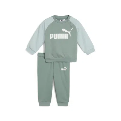 PUMA 2-PIECE MINICATS ESSENTIALS TODDERS' RAGLAN CREW AND PANTS SET