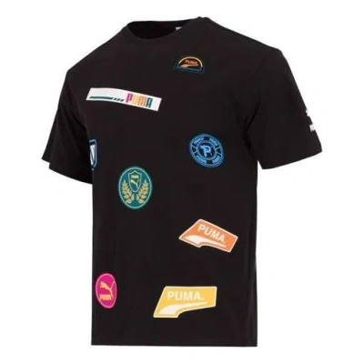 PUMA PUMA Mix Badge Logo Tee 'Black'