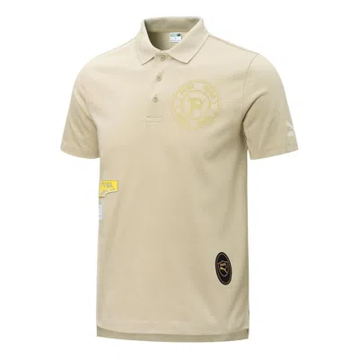 PUMA PUMA Mix Badge Polo Shirt 'Beige'