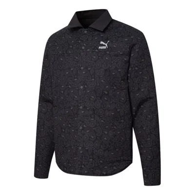 PUMA PUMA Paisley Woven Reversible Shacke Shirt 'Black'