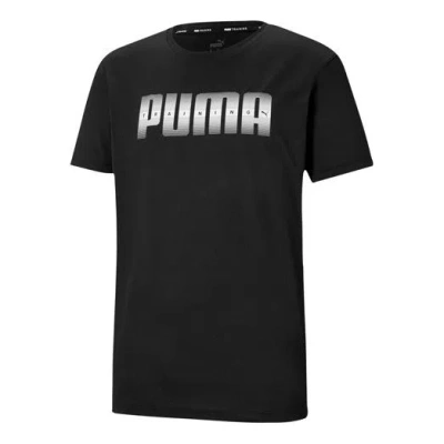 PUMA PUMA Performance Recycled Logo T-shirt 'Black'