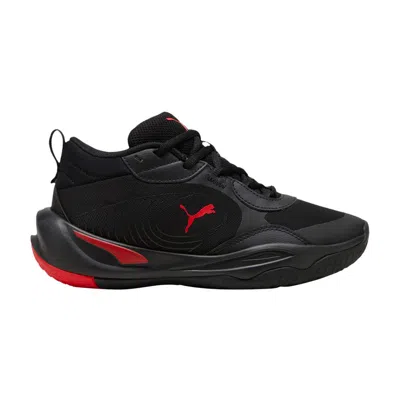 PUMA PUMA PLAYMAKER PRO BIG KID 'BLACK FOR ALL TIME RED' | KID'S SIZE 5