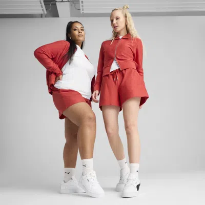 PUMA PREMIUM ESSENTIALS A-LINE WOMEN'S 4" JACQUARD SHORTS