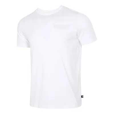 PUMA PUMA Printed Round Neck T-Shirt 'White'