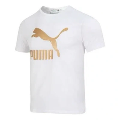 PUMA PUMA Printed Short Sleeve T-Shirt 'White'
