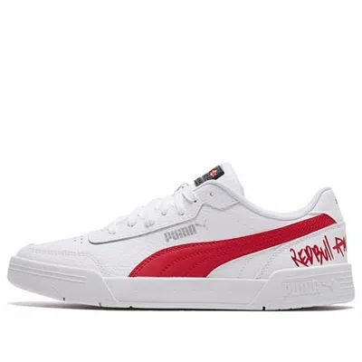 PUMA PUMA RBR CARACAL WHITE/RED CASUAL LOW BOARD SHOES