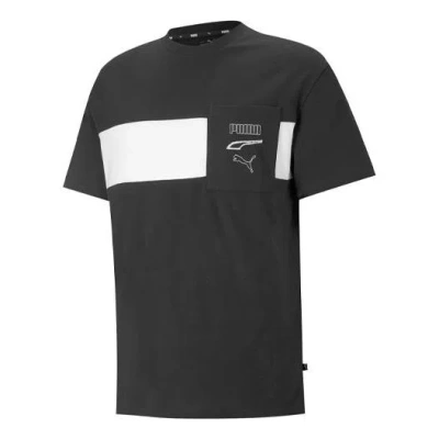 PUMA PUMA Rebel Mens Crew Neck Short Sleeve T-Shirt 'Black'