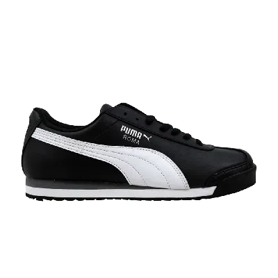 PUMA PUMA ROMA BASIC JR 'BLACK WHITE SILVER'
