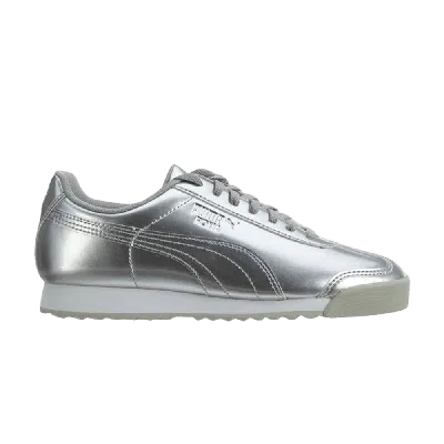 PUMA PUMA ROMA JR 'PATENT SILVER'