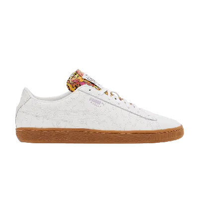 PUMA ROMERO BRITTO X BASKET 'EMBROIDERED - WHITE GUM'