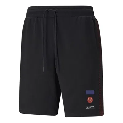 PUMA PUMA Running Training Splicing Knit Sports Shorts Black