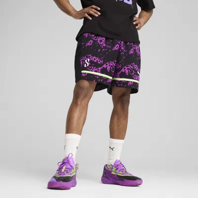PUMA SCOOT PURPLE LAB MEN'S BASKETBALL SHORTS