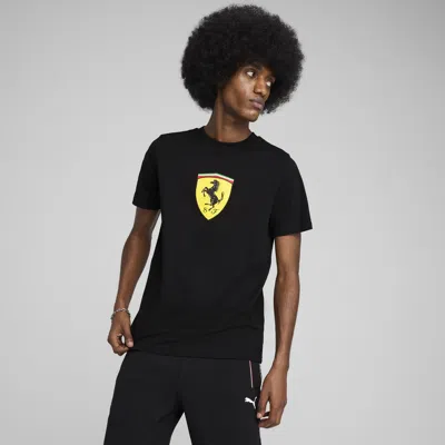 PUMA SCUDERIA FERRARI RACE COLORED BIG SHIELD MEN'S T-SHIRT