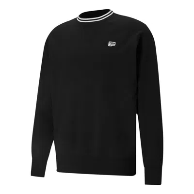 PUMA PUMA Small Logo Crew Neck Sweatshirts 'Black White'