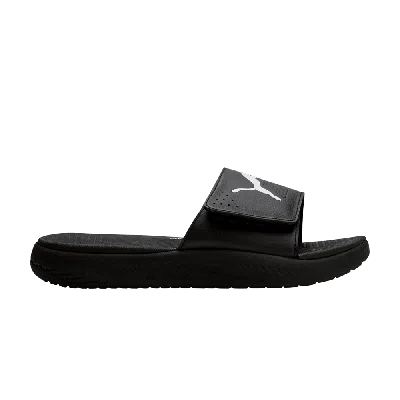 PUMA SOFTRIDE SLIDE 'BLACK WHITE'