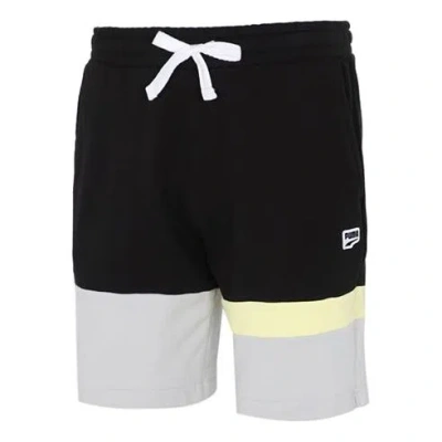 PUMA PUMA Solid Basic Shorts 'Black Grey Yellow'