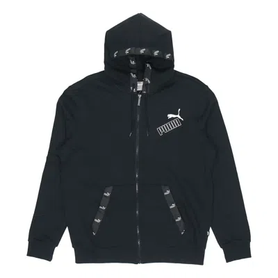 PUMA PUMA Sports Casual Hooded Windbreaker Black