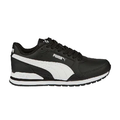 PUMA PUMA ST RUNNER V3 LEATHER JR 'BLACK WHITE'