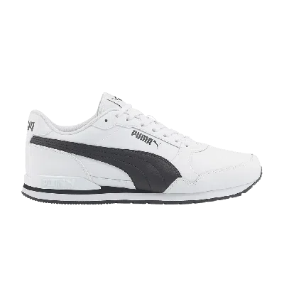 PUMA ST RUNNER V3 LEATHER 'WHITE BLACK'