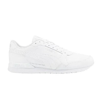 PUMA ST RUNNER V3 LEATHER 'WHITE GREY VIOLET'