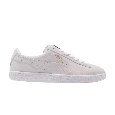 PUMA SUEDE CLASSIC METAL BADGE 'WHITE TEAM GOLD'