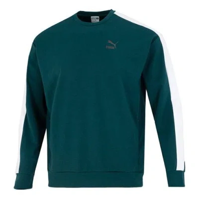 PUMA PUMA Suit Crew Neck Logo Sweatshirt 'Green'