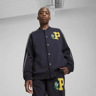 PUMA T7 SUPER PUMA BIG KIDS' BOMBER JACKET