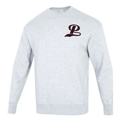 PUMA PUMA Team Crew Logo Sweatshirt 'Grey Burgumdy'