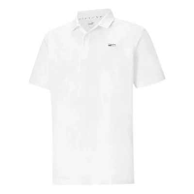 PUMA PUMA Tech Pique Polo Shirt 'White Black'
