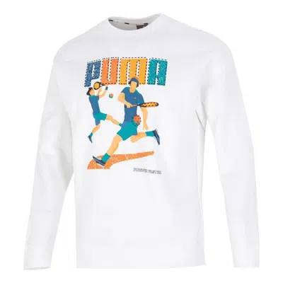 PUMA PUMA Tennis Club Graphic Long Sleeve Tee 'White'