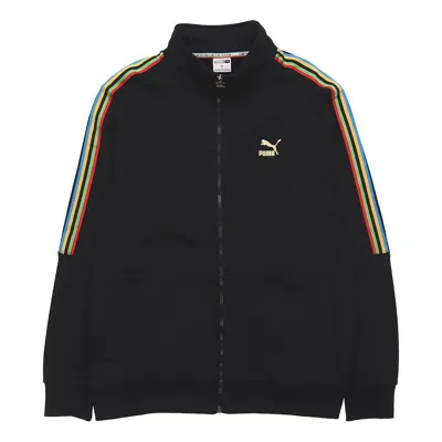 PUMA PUMA TFS Unity Track Top FT Knit Zipper Casual Sports Stand Collar Jacket Black