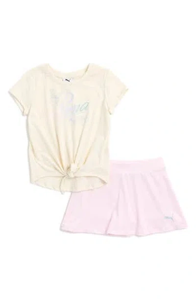 PUMA PUMA TIE GRAPHIC T-SHIRT & SKORT SET