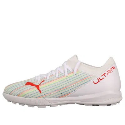 PUMA PUMA Ultra 3.2 TT Soccer Cleats White/Orange
