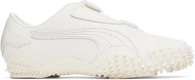 PUMA WHITE MOSTRO LEATHER SNEAKERS
