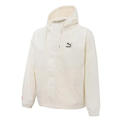 PUMA PUMA Windbreaker Hoodied Jacket 'White'