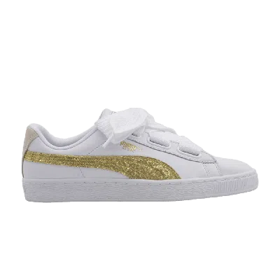 PUMA WMNS BASKET HEART 'GOLD GLITTER'