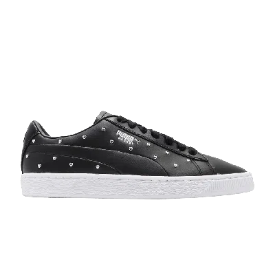 PUMA WMNS BASKET STUDS 'BLACK'