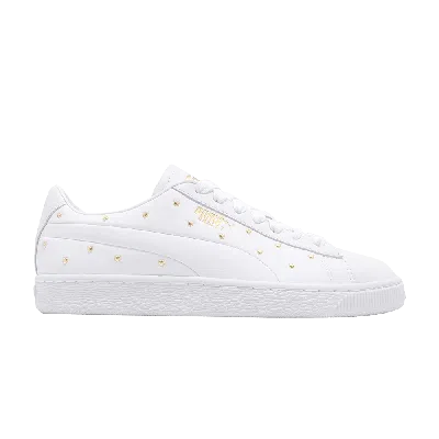 PUMA WMNS BASKET STUDS 'WHITE'