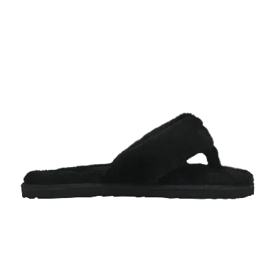 PUMA WMNS FLUFF FLIP SLIDE 'BLACK TEAM GOLD'