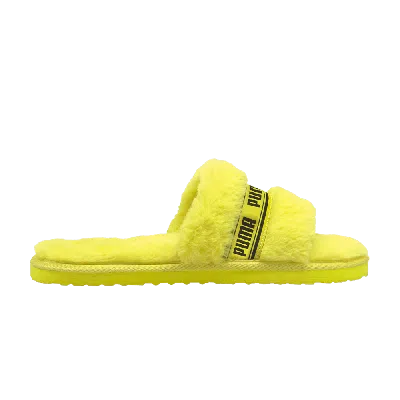 PUMA WMNS FLUFF SLIDE 'FLUO YELLOW'