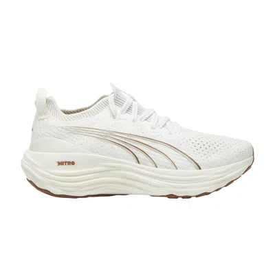 PUMA WMNS FOREVERRUN NITRO KNIT 'WARM WHITE TEAK'