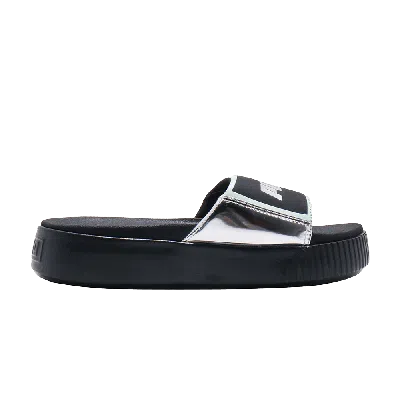 PUMA WMNS PLATFORM SLIDE TZ METALLIC WNS 'SILVER'